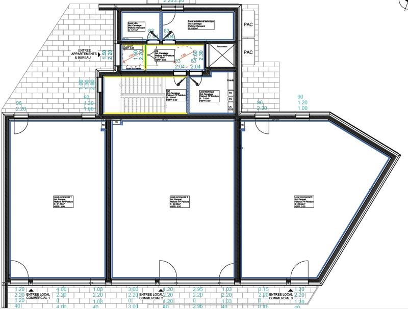 Local commercial - 86 m² - 1 pièce