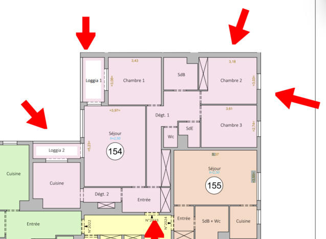 Appartement - 87 m² - 4 pièces