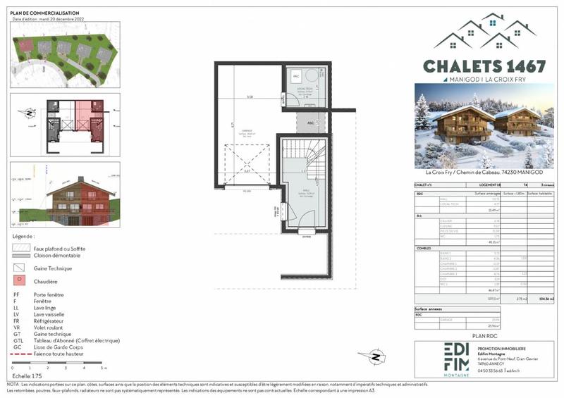 Châlet - 107 m² - 4 pièces