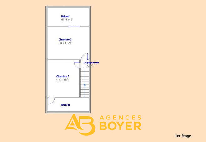 Maison - 72 m² - 3 pièces