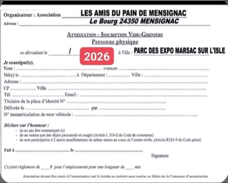 Vide grenier et loto