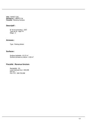 Duplex - 81 m² - 4 pièces