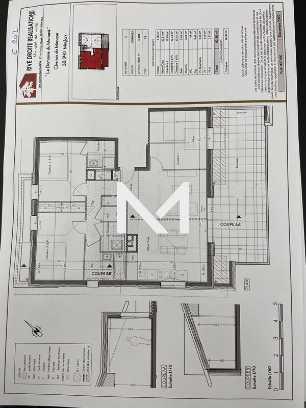 Appartement - 92 m² - 4 pièces