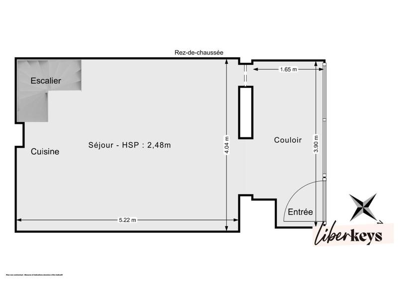 Maison de ville - 44 m² - 2 pièces