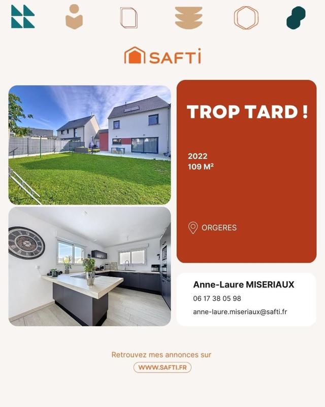 Maison - 109 m² - 5 pièces