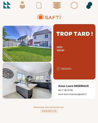 Maison - 109 m² - 5 pièces