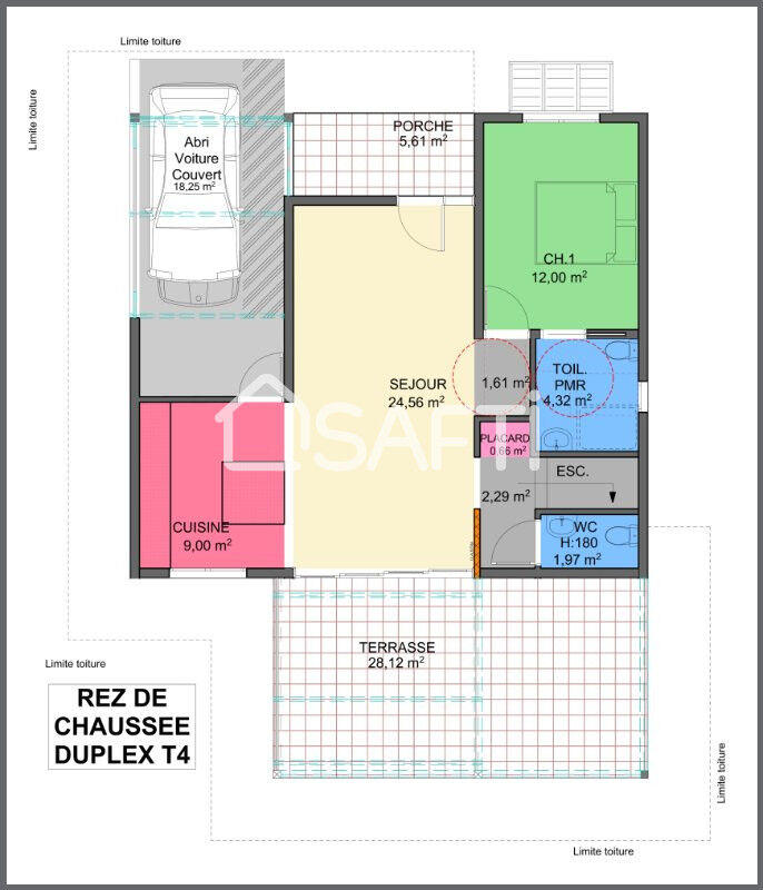 Maison - 90 m² - 4 pièces