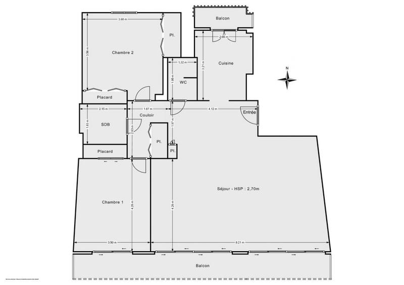 Appartement - 92 m² - 3 pièces