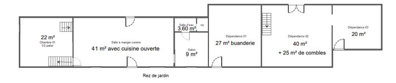 Maison de village - 104 m² - 6 pièces