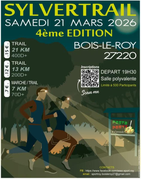 Sport : SilverTrail nocturne à Bois-le-Roy