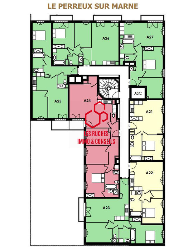 Appartement - 42 m² - 2 pièces