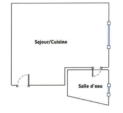 Appartement - 13 m² - 1 pièce