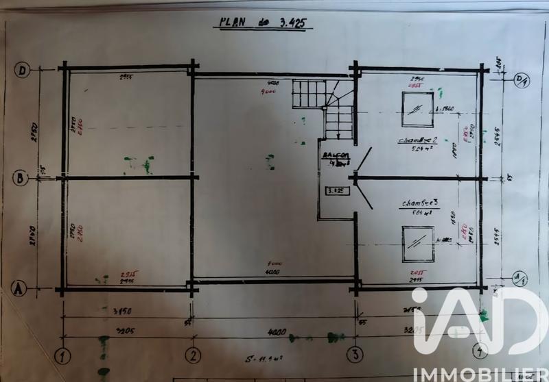 Châlet - 80 m² - 3 pièces
