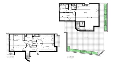 Duplex - 141 m² - 5 pièces