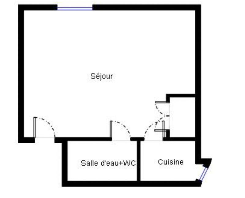 Appartement - 18 m² - 1 pièce