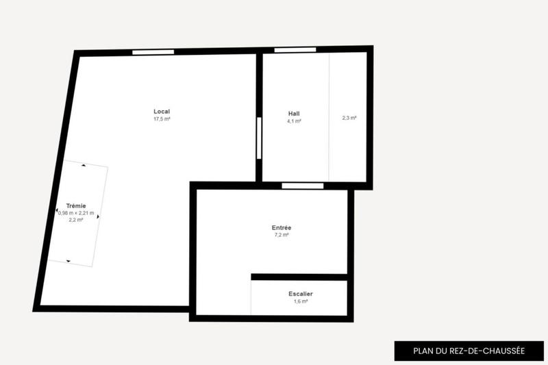 Bureau - 120 m² - 4 pièces