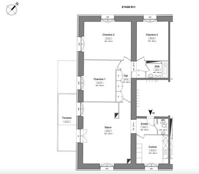 Appartement - 114 m² - 4 pièces