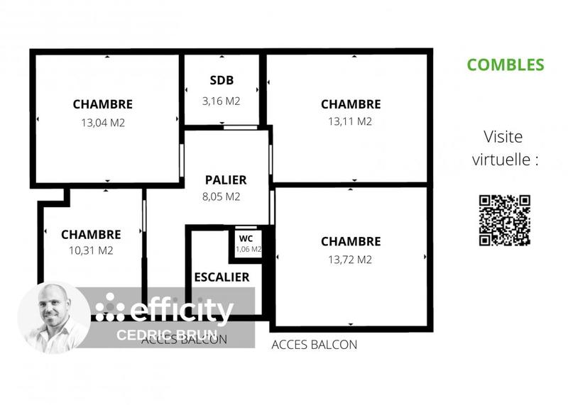 Appartement - 146 m² - 7 pièces
