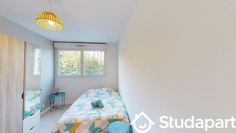 Chambre - 9 m² - 1 pièce