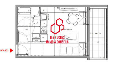 Appartement - 26 m² - 1 pièce