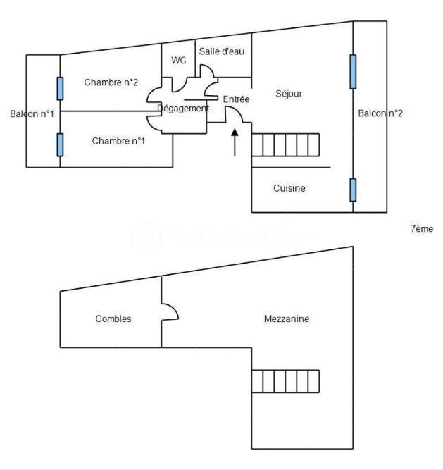 Duplex - 95 m² - 4 pièces