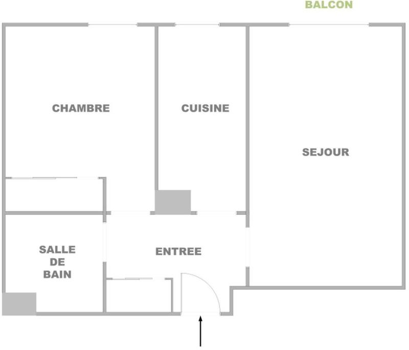 Appartement - 46 m² - 2 pièces