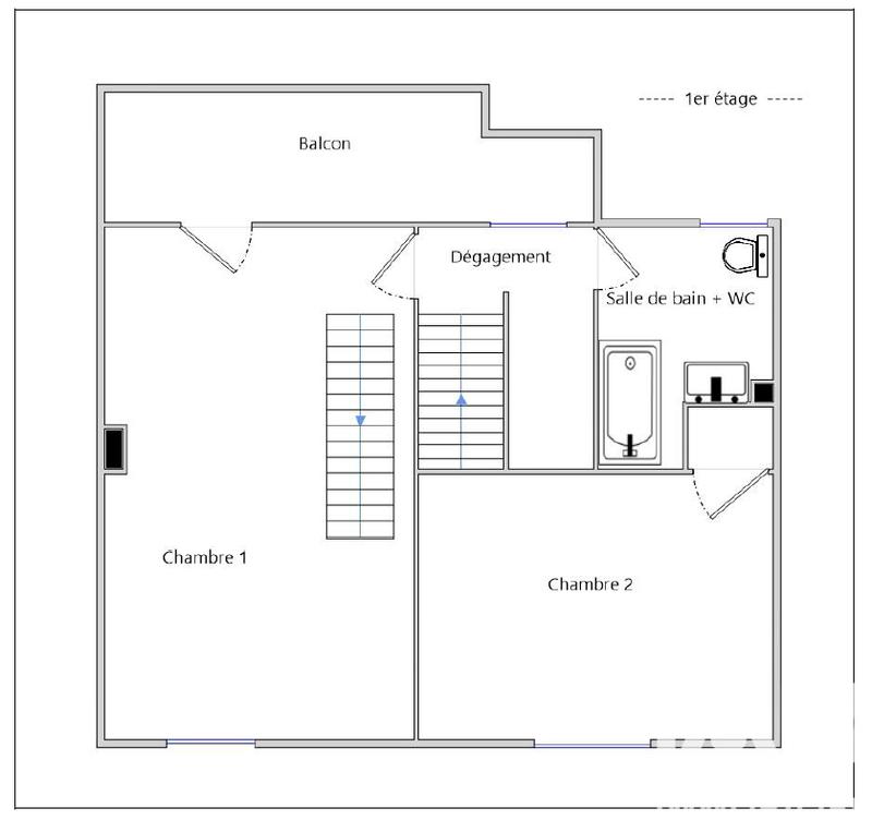 Maison - 110 m² - 4 pièces