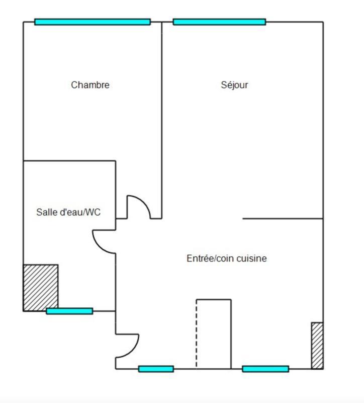 Appartement - 44 m² - 2 pièces