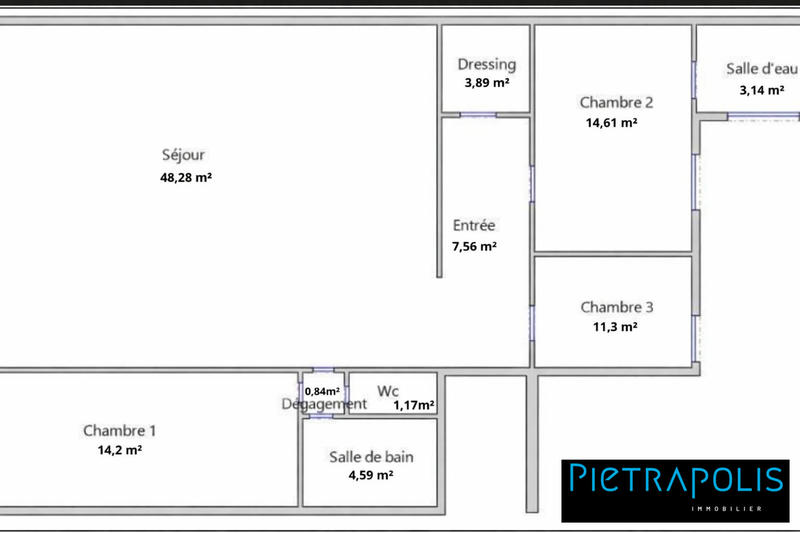 Appartement - 109 m² - 4 pièces