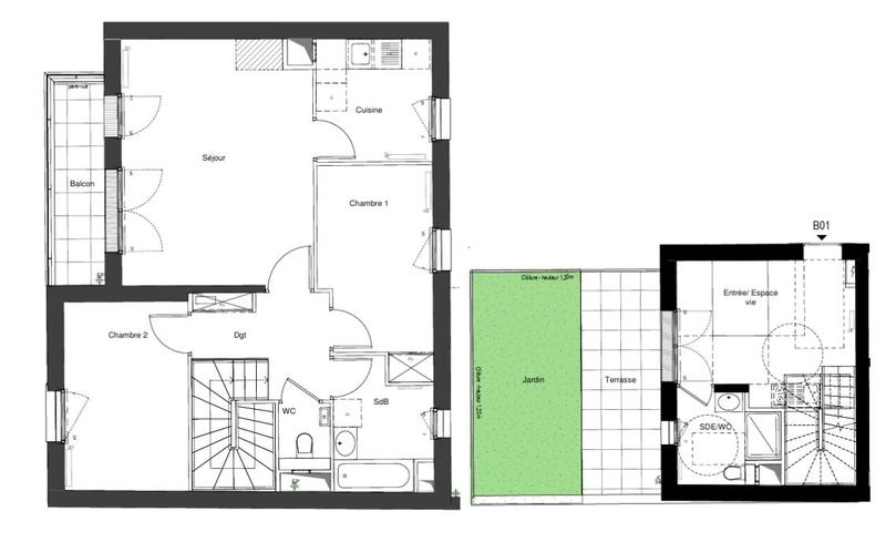 Appartement - 82 m² - 4 pièces