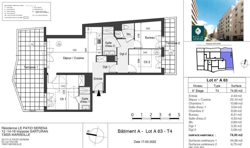 Appartement - 26 à 106 m² - 4 pièces