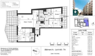 Appartement - 26 à 106 m² - 4 pièces