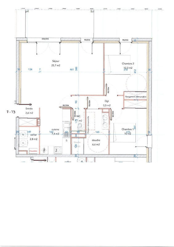 Appartement - 73 m² - 3 pièces
