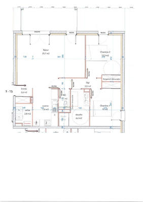 Appartement - 73 m² - 3 pièces