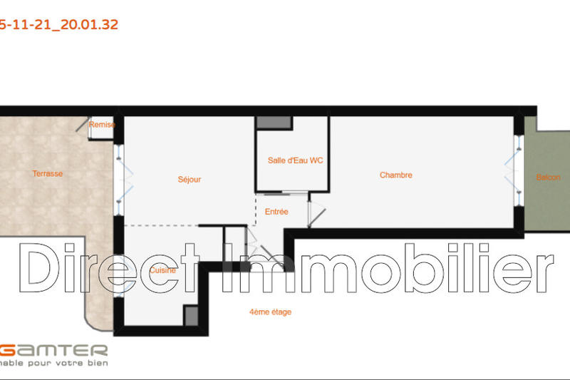 Appartement - 41 m² - 2 pièces