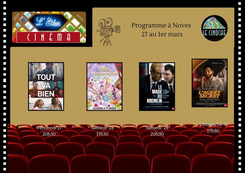 Programme Cinéma de l'Eden