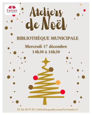 Ateliers de Noël à la bibliothèque