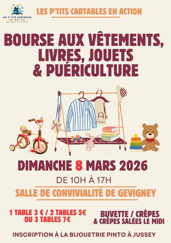 Bourse aux vêtements - livres - jouets - puériculture