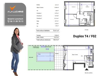 Maison - 79 m² - 4 pièces