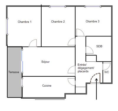 Appartement - 70 m² - 4 pièces