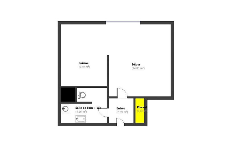 Appartement - 29 m² - 1 pièce