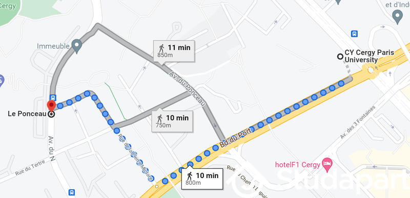 Chambre - 12 m² - 1 pièce