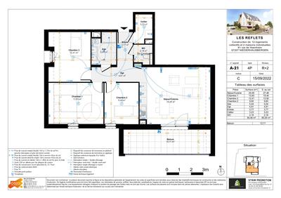 Appartement - 80 m² - 4 pièces