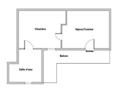 Appartement - 25 m² - 1 pièce