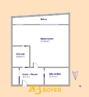Appartement - 25 m² - 1 pièce