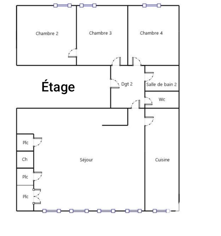 Duplex - 162 m² - 6 pièces