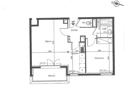 Appartement - 47 m² - 2 pièces