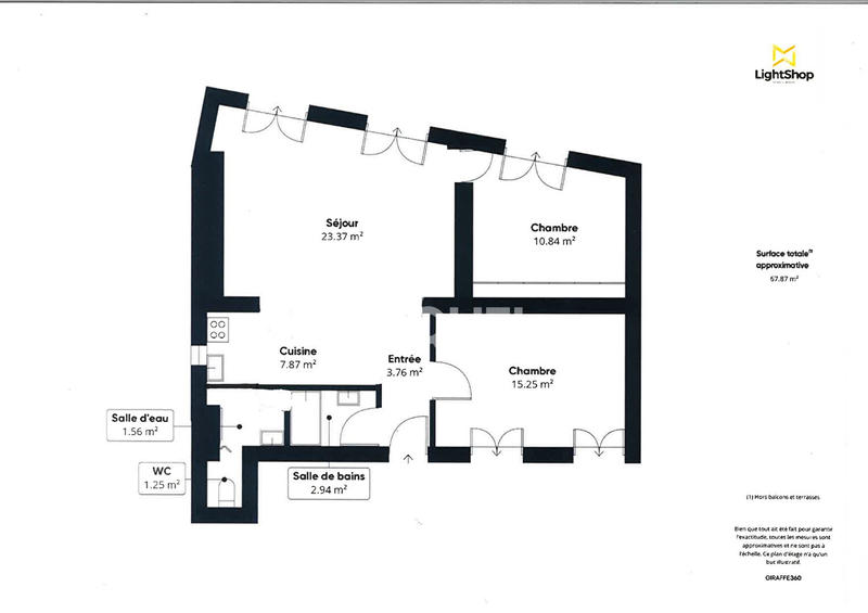 Appartement - 69 m² - 3 pièces