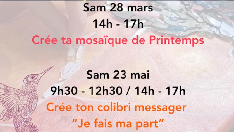 Atelier : Crée ta mosaïque de printemps