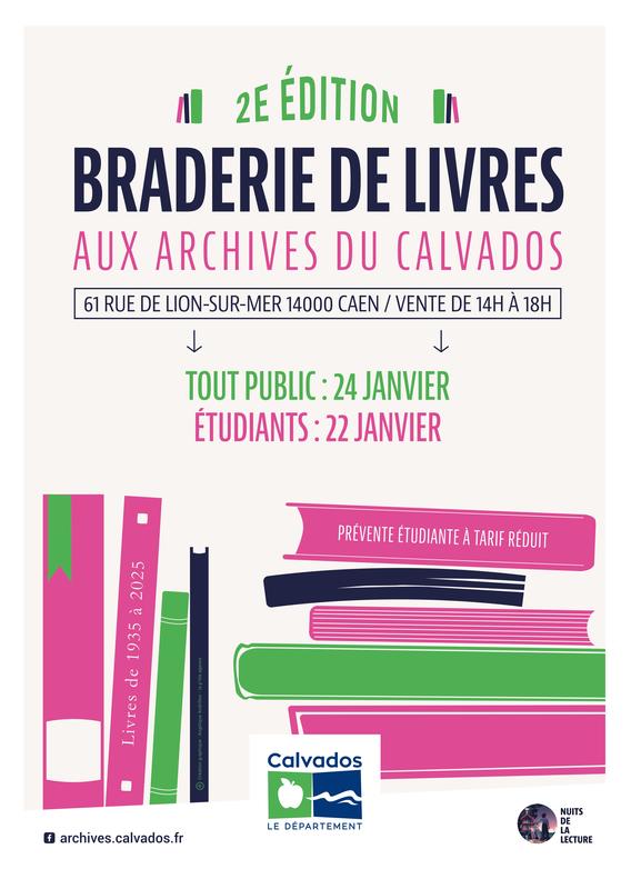 Braderie de livres aux Archives du Calvados